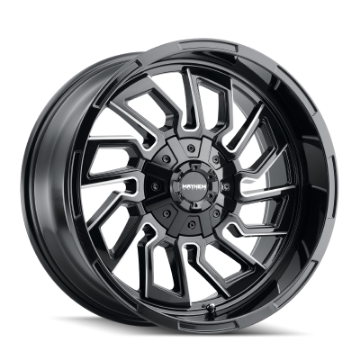 Picture of Mayhem 8111 Flywheel 20x10 - 5x127 BP - -19mm Offset - 87-1mm Hub Black w- Milled Spokes Wheel