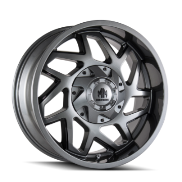 Picture of Mayhem 8106 Hatchet 20x10 - 6x135 BP - -24mm Offset - 106mm Hub Gloss Gunmetal w- Black Wheel