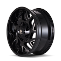 Picture of Mayhem 8106 Hatchet 20x9 - 6x135 BP - 11mm Offset - 106mm Hub Black w- Milled Spokes Wheel