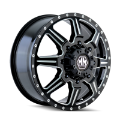 Picture of Mayhem 8101 Monstir 20x8-25 - 8x165-1 BP - 127mm Offset - 116-7mm Hub Front Blk- Milled Spokes Wheel