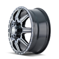Picture of Mayhem 8101 Monstir 20x8-25 - 8x165-1 BP - 127mm Offset - 116-7mm Hub Front Blk- Milled Spokes Wheel