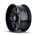 Picture of Mayhem 8100 Monstir 20x9 - 8x180 BP - 18mm Offset - 124-1mm Hub Black w- Milled Spokes Wheel