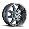 Picture of Mayhem 8100 Monstir 20x10 - 5x127 BP - -12mm Offset - 87mm Hub Chrome Wheel