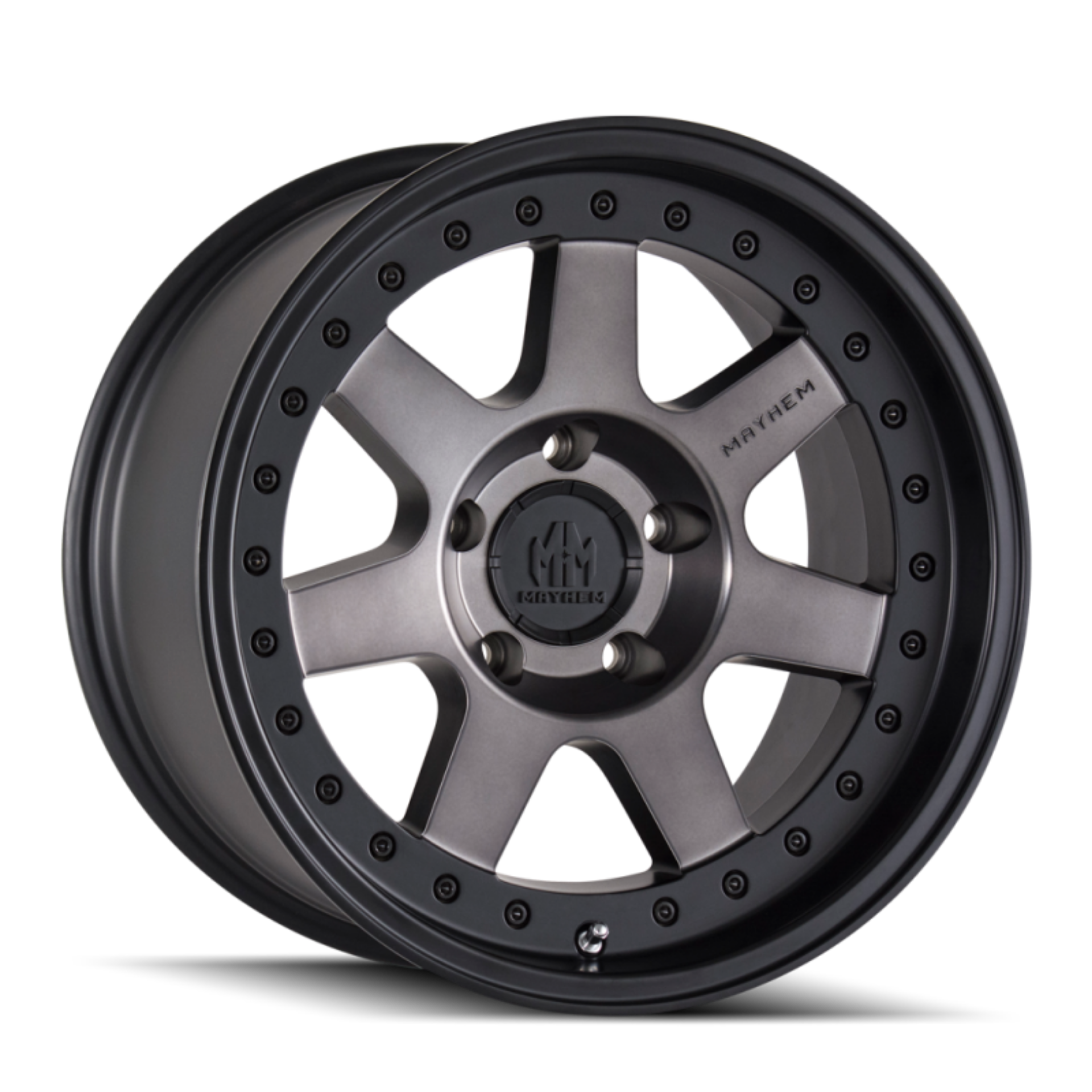 Picture of Mayhem 8300 Prodigy 17x9 - 5x127 BP - -6mm Offset - 78-1mm Hub Matte Black w- Dark Tint Wheel
