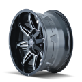 Picture of Mayhem 8090 Rampage 20x9 - 5x150 BP - 0mm Offset - 110mm Hub Black w- Milled Spokes Wheel