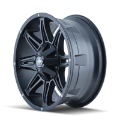 Picture of Mayhem 8090 Rampage 17x9 - 5x114-3 BP - 18mm Offset - 87mm Hub Matte Black Wheel