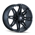 Picture of Mayhem 8090 Rampage 17x9 - 5x127 BP - 18mm Offset - 87mm Hub Matte Black Wheel