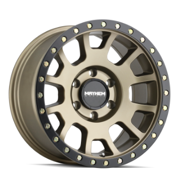 Picture of Mayhem 8302 Scout 17x8-5 - 6x139-7 BP - -5mm Offset - 106mm Hub Matte Gold w- Matte Black Lip Wheel