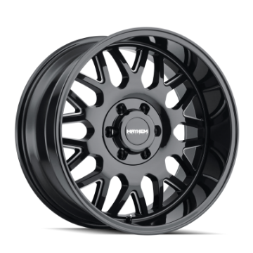 Picture of Mayhem 8110 Tripwire 20x9 - 5x139-7 BP - 0mm Offset - 87-1mm Hub Black w- Milled Spokes Wheel