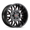 Picture of Mayhem 8110 Tripwire 20x9 - 6x139-7 BP - 18mm Offset - 106mm Hub Black w- Prism Red Wheel