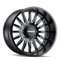 Picture of Mayhem 8114 Utopia 22x12 - 5x127 BP - -44mm Offset - 71-5mm Hub Black w- Milled Spokes Wheel