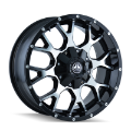 Picture of Mayhem 8015 Warrior 20x10 - 8x180 BP - -25mm Offset - 124-1mm Hub Black-Machined Face Wheel