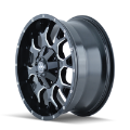 Picture of Mayhem 8015 Warrior 18x9 - 5x114-3 BP - 18mm Offset - 87mm Hub Black w- Milled Spokes Wheel