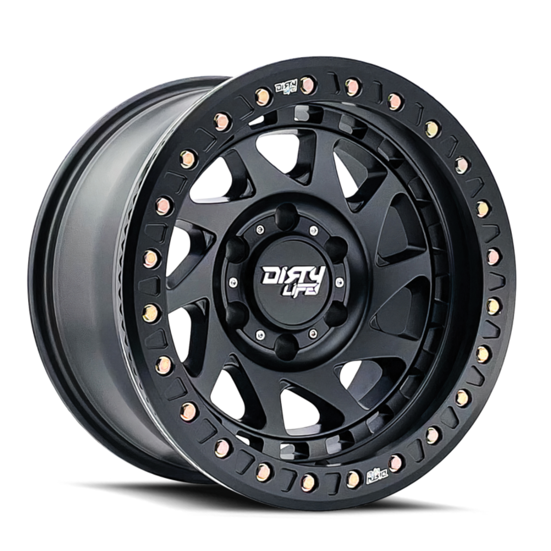 Picture of Dirty Life 9313 Enigma Race 17x9 - 6x135 BP - -12mm Offset - 87-1mm Hub Matte Black Wheel