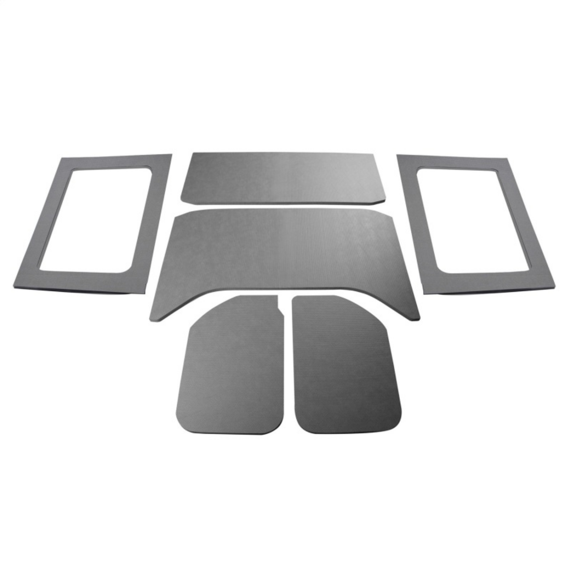 Picture of DEI 11-18 Jeep Wrangler JK 4-Door Boom Mat Complete Headliner Kit - 6 Piece - Gray Leather Look