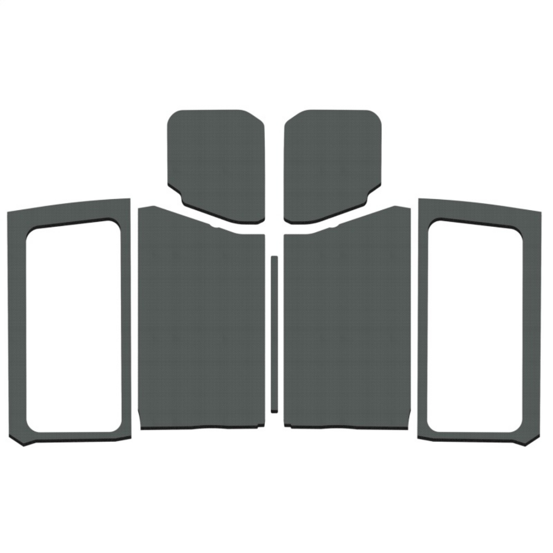 Picture of DEI 18-23 Jeep Wrangler JL 2-Door Boom Mat Complete Headliner Kit - 7 Piece - White