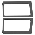 Picture of DEI 18-23 Jeep Wrangler JL 2-Door Boom Mat Rear Side Window Trim - 2 Piece - Gray Leather Look