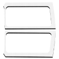 Picture of DEI 18-23 Jeep Wrangler JL 2-Door Boom Mat Rear Side Window Trim - 2 Piece - White