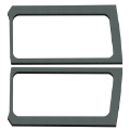 Picture of DEI 18-23 Jeep Wrangler JL 2-Door Boom Mat Rear Side Window Trim - 2 Piece - Gray