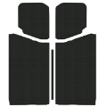 Picture of DEI 18-23 Jeep Wrangler JL 2-Door Boom Mat Headliner - 5 Piece - Black