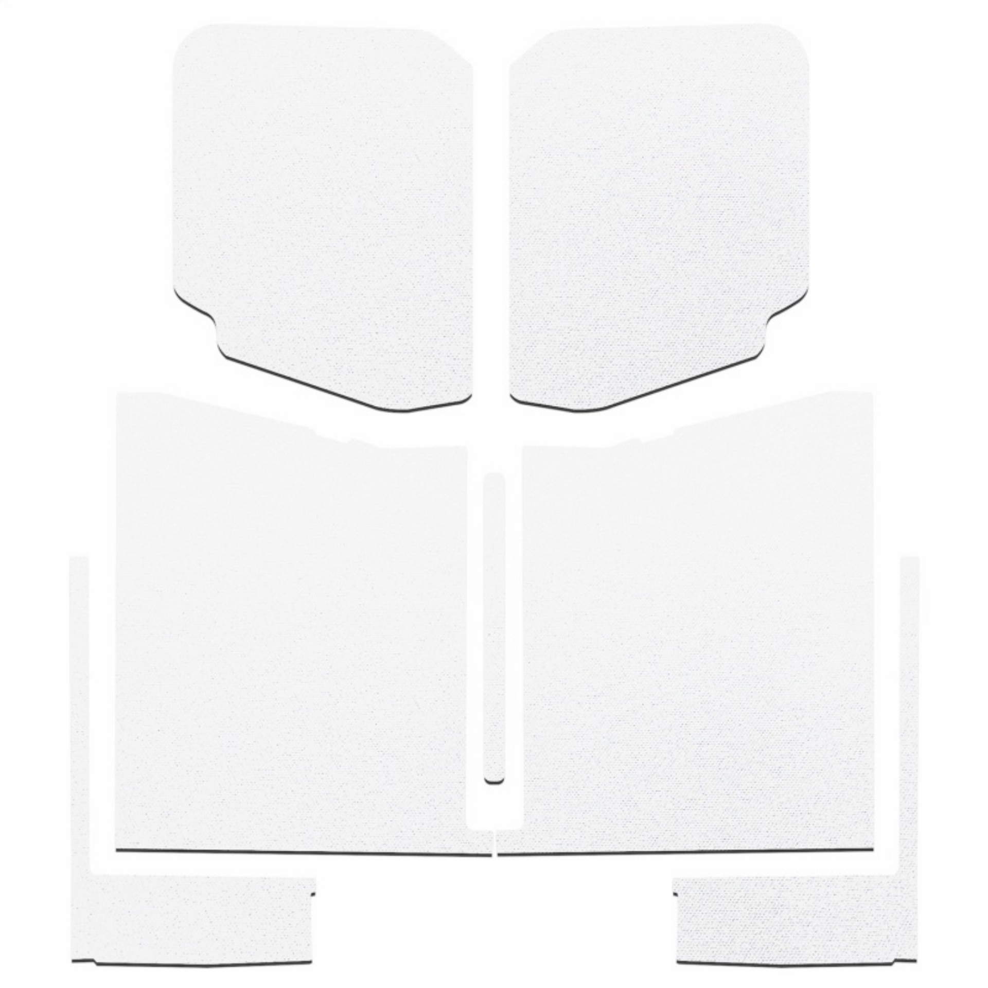 Picture of DEI 20-22 Jeep Gladiator JT 4-Door Boom Mat Complete Headliner Kit - 7 Piece - White