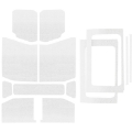 Picture of DEI 18-23 Jeep Wrangler JL 4-Door Boom Mat Complete Headliner Kit - 13 Piece - White