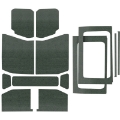 Picture of DEI 18-23 Jeep Wrangler JL 4-Door Boom Mat Complete Headliner Kit - 13 Piece - Gray