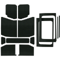 Picture of DEI 18-23 Jeep Wrangler JL 4-Door Boom Mat Complete Headliner Kit - 13 Piece - Black