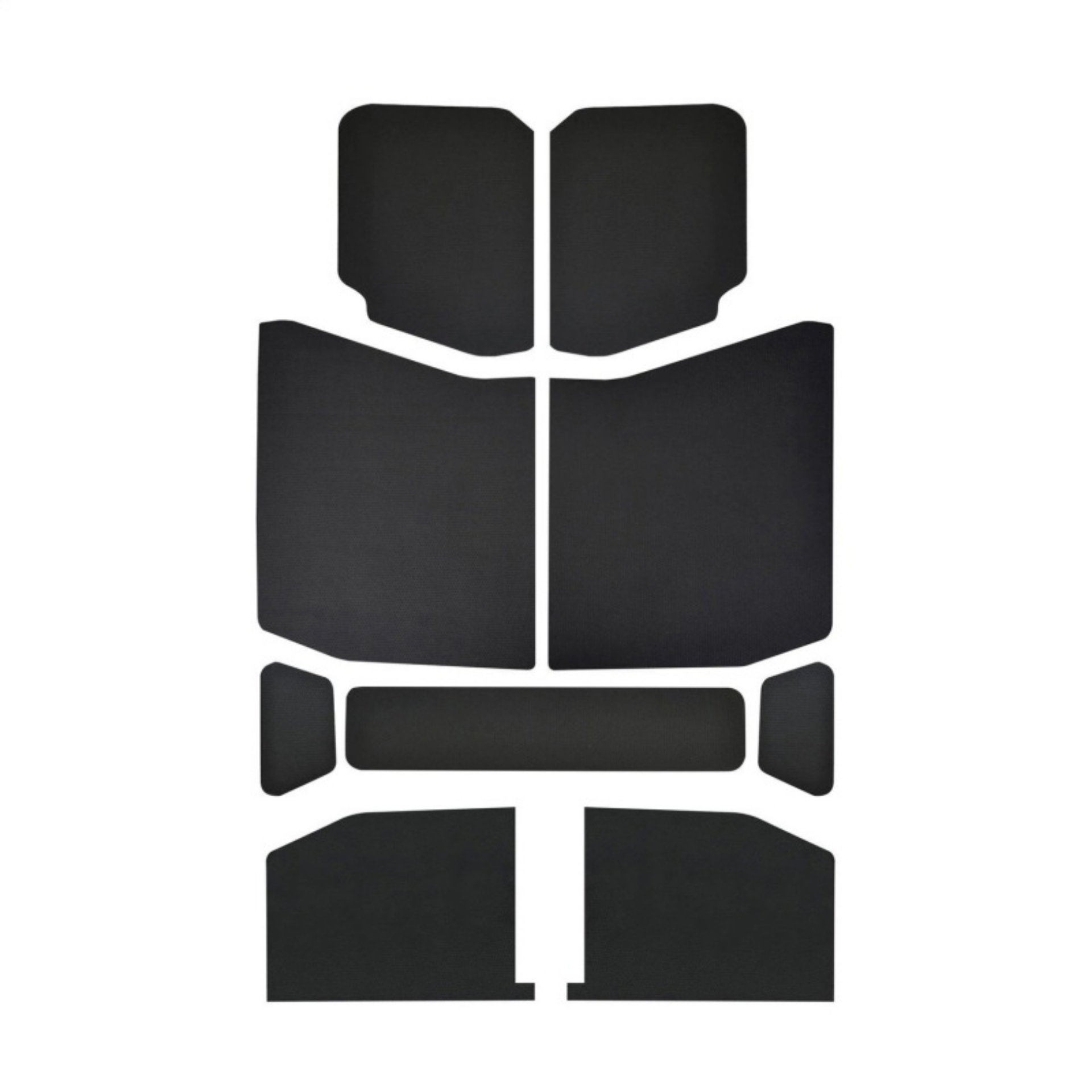 Picture of DEI 18-23 Jeep Wrangler JL 4-Door Boom Mat Headliner - 9 Piece - Black Leather Look