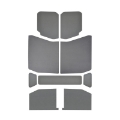 Picture of DEI 18-23 Jeep Wrangler JL 4-Door Boom Mat Headliner - 9 Piece - Gray Leather Look