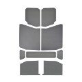 Picture of DEI 18-23 Jeep Wrangler JL 4-Door Boom Mat Headliner - 9 Piece - Gray Leather Look