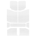 Picture of DEI 18-23 Jeep Wrangler JL 4-Door Boom Mat Headliner - 9 Piece - White