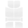 Picture of DEI 18-23 Jeep Wrangler JL 4-Door Boom Mat Headliner - 9 Piece - White