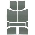 Picture of DEI 18-23 Jeep Wrangler JL 4-Door Boom Mat Headliner - 9 Piece - Gray