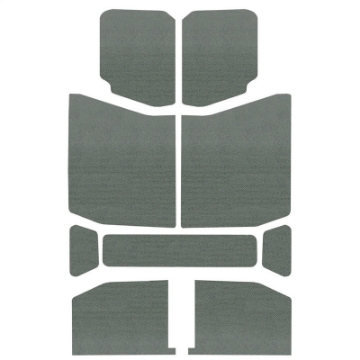Picture of DEI 18-23 Jeep Wrangler JL 4-Door Boom Mat Headliner - 9 Piece - Gray