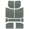 Picture of DEI 18-23 Jeep Wrangler JL 4-Door Boom Mat Headliner - 9 Piece - Gray