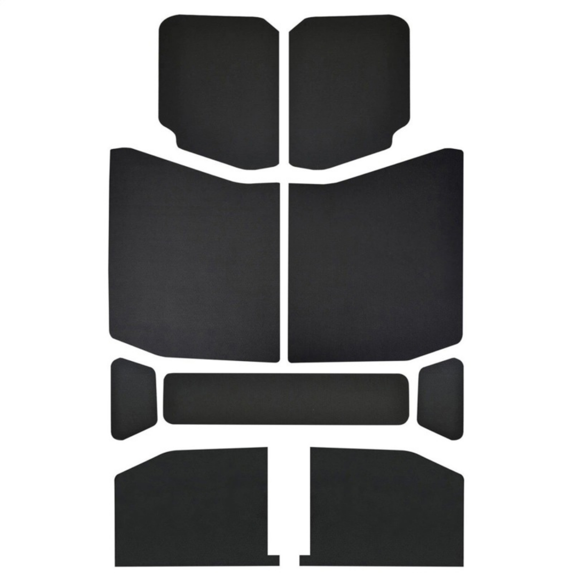 Picture of DEI 18-23 Jeep Wrangler JL 4-Door Boom Mat Headliner - 9 Piece - Black