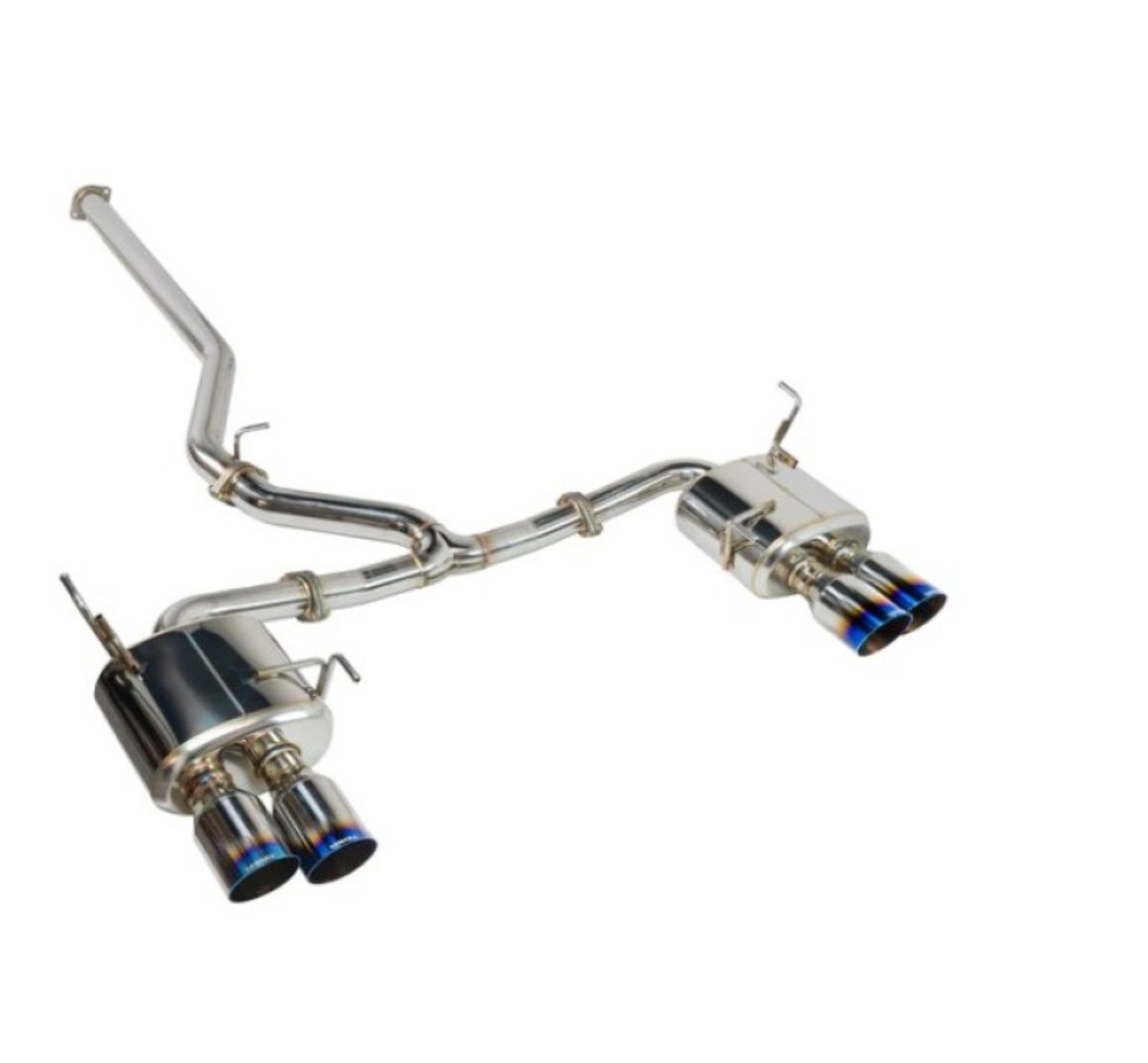 Picture of Remark 22+ Subaru WRX VB Sports Touring Spec - 4in- Burnt SS Quad Tips Non-Resonated