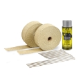 Picture of DEI Exhaust Wrap Kit - Tan Wrap & Aluminum HT Silicone Coating Aerosol