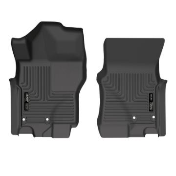 Picture of Husky Liners  2022 Nissan Frontier King Cab Ext- Cab-CC  WeatherBeater Black Front Floor Liners