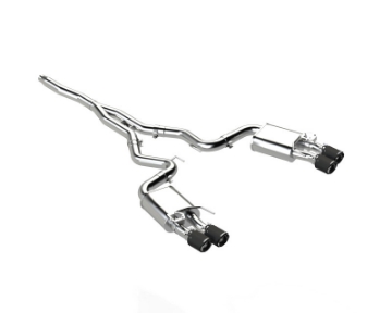 Picture of MBRP 18-22 Ford Mustang 2-3L Ecoboost 3in Cat-Back Exhaust w- Quad Carbon Fiber SS Tips - T304