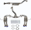 Picture of Invidia 2022+ Subaru WRX Gemini Single Layer Quad Titanium Tip Cat-Back Exhaust