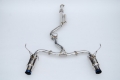 Picture of Invidia 2022+ Subaru WRX N1 Twin Outlet Single Layer Tip Cat-Back Exhaust