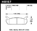 Picture of Hawk 91-96 Ford Escort 1-8L GT Rear ER-1 Brake Pads