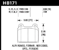 Picture of Hawk 1987 Volkswagen Scirocco 1-8L Base Front ER-1 Brake Pads