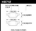 Picture of Hawk 13-14 Ford Focus 2-0L ST Front ER-1 Brake Pads