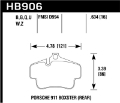 Picture of Hawk 2020 Porsche 718 Boxster 2-0L Base Ceramic Composite Brakes Rear ER-1 Brake Pads