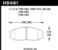 Picture of Hawk 02-03 Hyundai Santa Fe 2-4L Base OE Incl-Clips Shims Front ER-1 Brake Pads