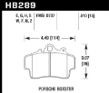 Picture of Hawk 97-99 Porsche Boxster 2-5L Base 4 Piston Caliper Front ER-1 Brake Pads