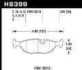 Picture of Hawk 86-87 BMW 325 2-7L Rear ER-1 Brake Pads